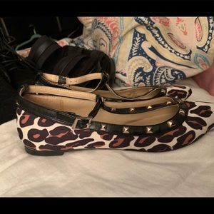 BCBGeneration Shoes - BCBG Leopard Flat with straps and studs! BCBGeneration Shoes - BCBG Leopard Flat with straps and studs!